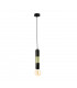 Magnum Slim Pendant Ceiling Light Black, Gold, 10cm, 1x E27