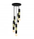 Magnum Cluster Pendant Ceiling Light Black, Gold, 30cm, 5x E27