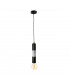 Magnum Slim Pendant Ceiling Light Black, Chrome, 10cm, 1x E27