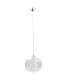 Loom Dome Pendant Ceiling Light Silver, 30cm, 1x E27