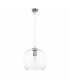 Noe Dome Pendant Ceiling Light Silver, 30cm, 1x E27