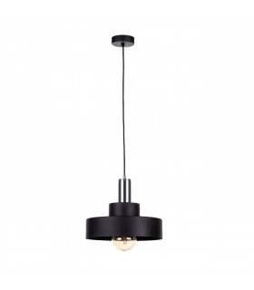 Giza Dome Pendant Ceiling Light Black, Silver, 30cm, 1x E27