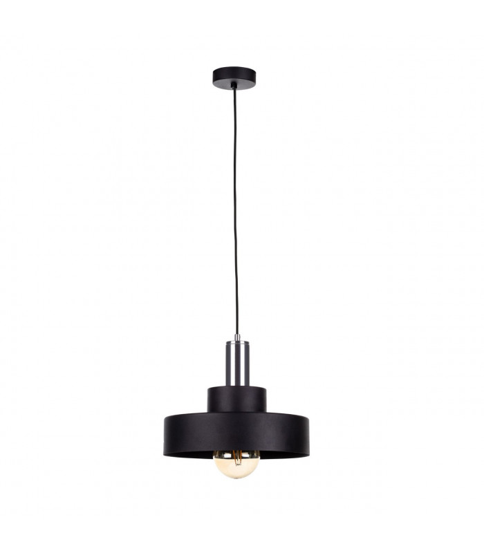 Giza Dome Pendant Ceiling Light Black, Silver, 30cm, 1x E27