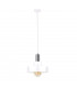 Giza Dome Pendant Ceiling Light White, Silver, 30cm, 1x E27