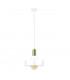 Giza Dome Pendant Ceiling Light White, Gold, 30cm, 1x E27