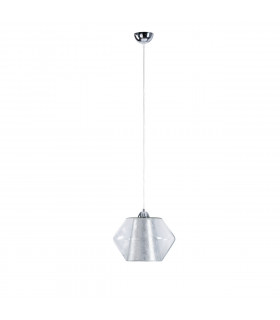 Rodes Dome Pendant Ceiling Light Silver, 30cm, 1x E27