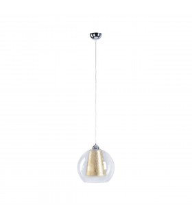 Kula Dome Pendant Ceiling Light Gold, 30cm, 1x E27