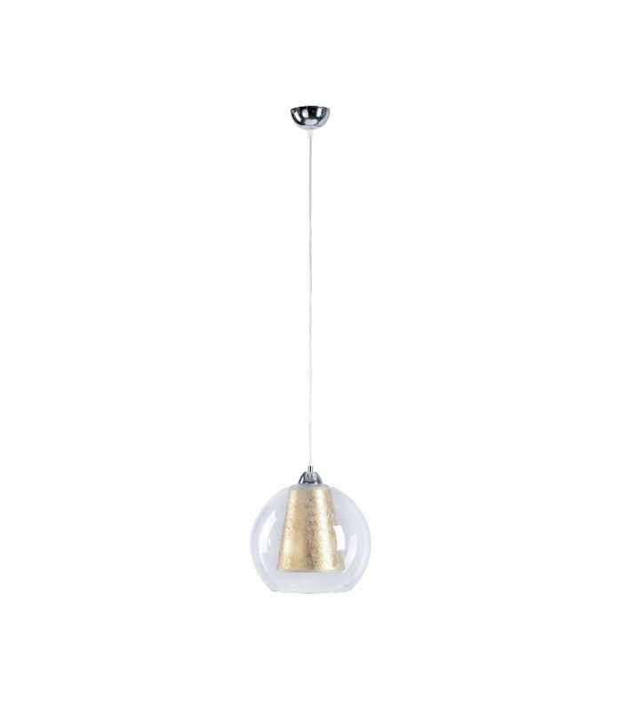 Kula Dome Pendant Ceiling Light Gold, 30cm, 1x E27
