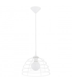 Don Wire Frame Pendant Ceiling Light White, 30cm, 1x E27