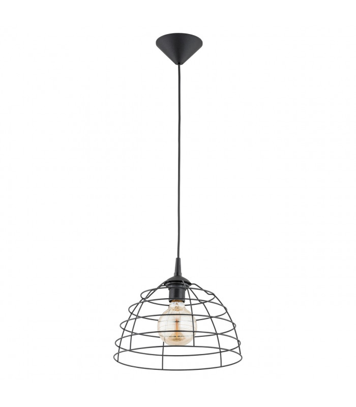 Don Wire Frame Pendant Ceiling Light Black, 30cm, 1x E27