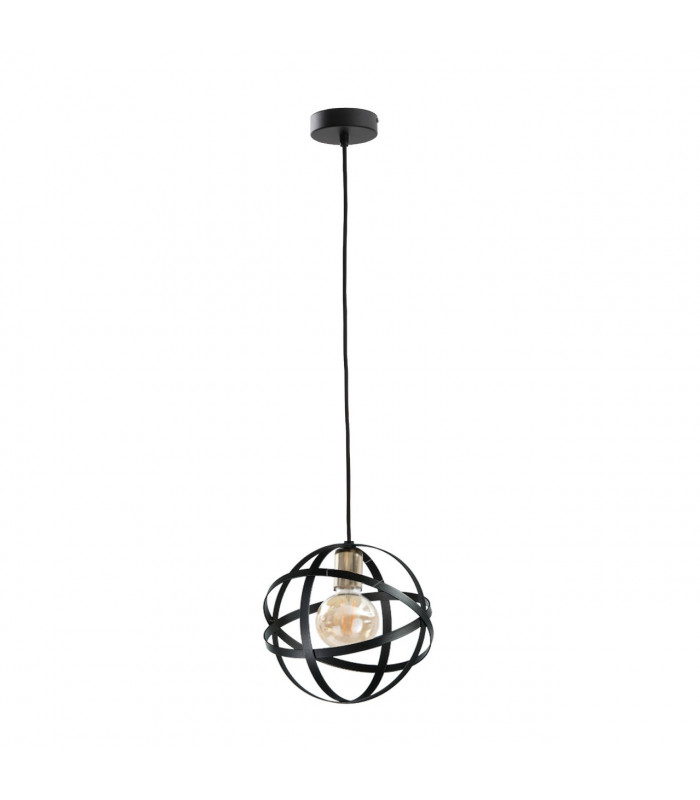 Pola Spherical Pendant Ceiling Light Black, Gold, 30cm, 1x E27