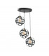 Pola Cluster Pendant Ceiling Light Black, Gold, 35cm, 3x E27