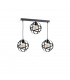 Pola Bar Pendant Ceiling Light Black, 65cm, 3x E27