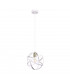 Pola Spherical Pendant Ceiling Light White, Gold, 30cm, 1x E27