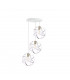 Pola Cluster Pendant Ceiling Light White, Gold, 35cm, 3x E27