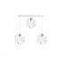 Pola Bar Pendant Ceiling Light White, Gold, 65cm, 3x E27