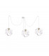 Pola Cluster Pendant Ceiling Light White, Gold, 3x E27