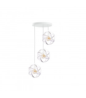Pola Cluster Pendant Ceiling Light White, 35cm, 3x E27