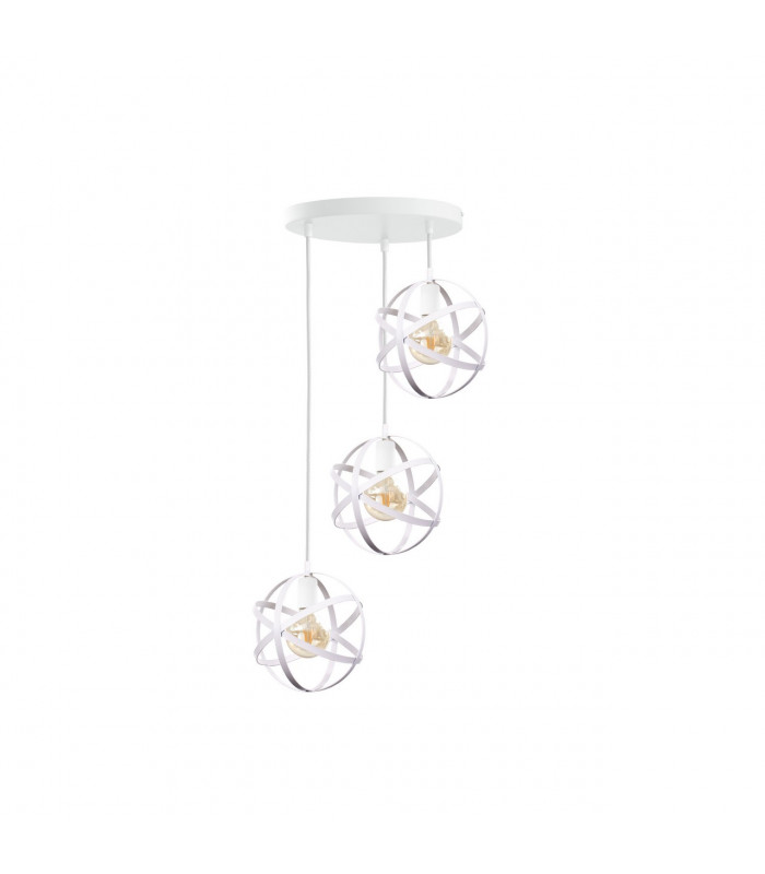 Pola Cluster Pendant Ceiling Light White, 35cm, 3x E27
