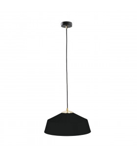 Atto Dome Pendant Ceiling Light Black, Gold, 34cm, 1x E27