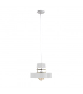 Bossi Wire Dome Pendant Ceiling Light Gold, White, 30cm, 1x E27