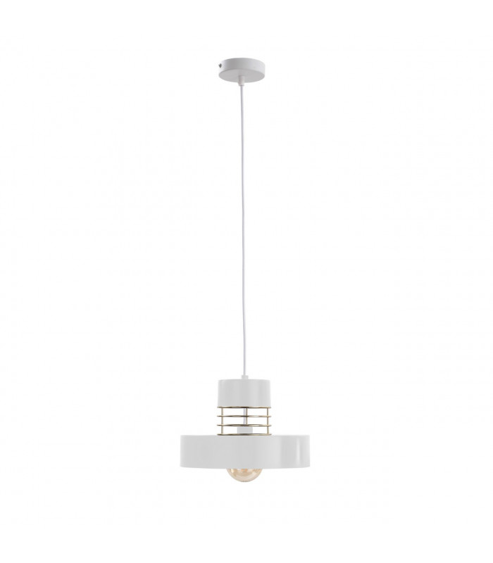 Bossi Wire Dome Pendant Ceiling Light Gold, White, 30cm, 1x E27