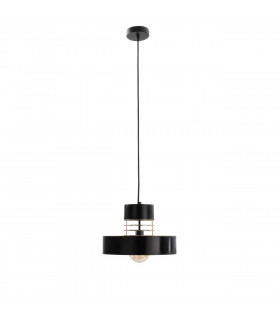 Bossi Wire Dome Pendant Ceiling Light Gold, Black, 30cm, 1x E27