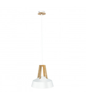 Trix Dome Pendant Ceiling Light White, Gold, 34cm, 1x E27