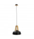 Trix Dome Pendant Ceiling Light Black, Gold, 34cm, 1x E27
