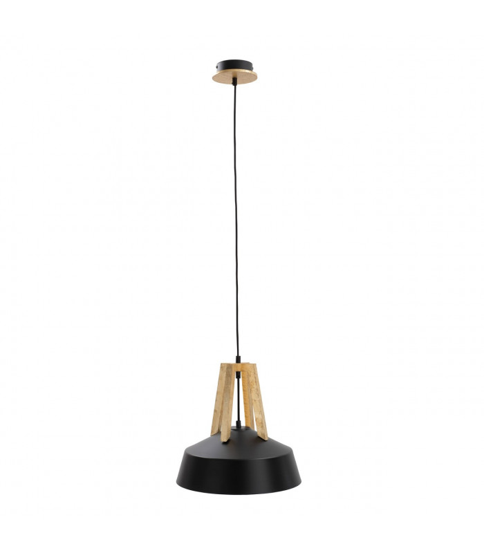 Trix Dome Pendant Ceiling Light Black, Gold, 34cm, 1x E27
