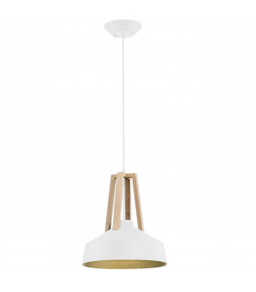 Trix Dome Pendant Ceiling Light White, 34cm, 1x E27