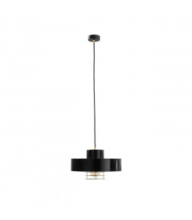 Bossi Dome Pendant Ceiling Light Gold, Black, 30cm, 1x E27