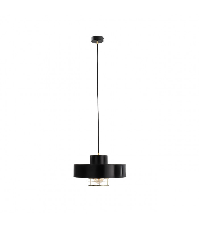 Bossi Dome Pendant Ceiling Light Gold, Black, 30cm, 1x E27