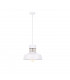 Titanium Dome Pendant Ceiling Light Gold, White, 34cm, 1x E27