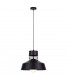 Titanium Dome Pendant Ceiling Light Black, 34cm, 1x E27