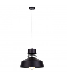 Titanium Dome Pendant Ceiling Light Black, 34cm, 1x E27