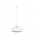 Electra Dome Pendant Ceiling Light Gold, White, 34cm, 1x E27