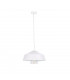 Electra Dome Pendant Ceiling Light White, 34cm, 1x E27