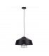 Electra Dome Pendant Ceiling Light Black, 34cm, 1x E27