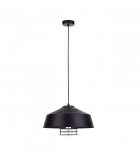 Electra Dome Pendant Ceiling Light Black, 34cm, 1x E27