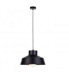 Moon Dome Pendant Ceiling Light Black, 34cm, 1x E27