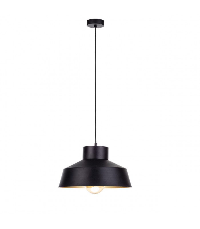 Moon Dome Pendant Ceiling Light Black, Gold, 34cm, 1x E27