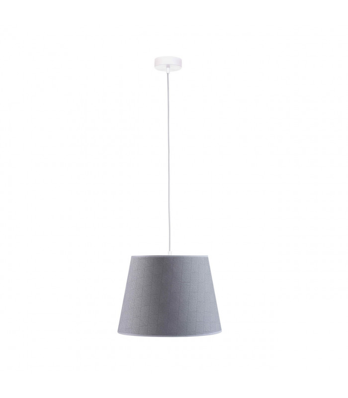 Dexter Dome Pendant Ceiling Light Grey, 38cm, 1x E27