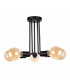 Venna Multi Arm Semi Flush Ceiling Light Black, 30cm, 5x E27