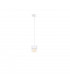 Atollo Slim Pendant Ceiling Light White, 12cm, 1x E27
