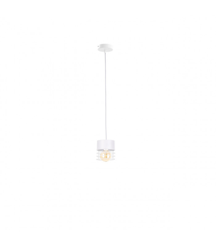 Atollo Slim Pendant Ceiling Light White, 12cm, 1x E27