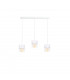 Atollo Bar Pendant Ceiling Light White, 60cm, 3x E27