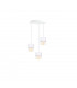 Atollo Cluster Pendant Ceiling Light White, 32cm, 3x E27