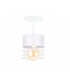 Atollo Cylindrical Ceiling Light White, 12cm, 1x E27