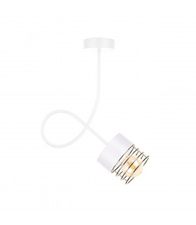 Royal Slim Pendant Ceiling Light White, Gold, 25cm, 1x E27